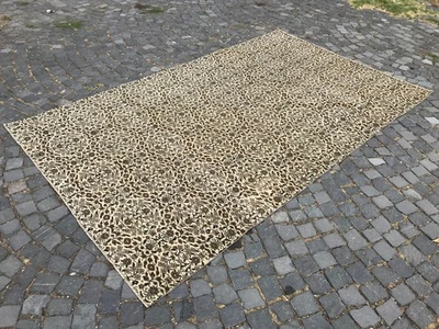 Alfombra turca vintage, alfombra de lana hecha a mano, alfombra bohemia grande, 5,9 x 9,9 pies Foto 1 de 4