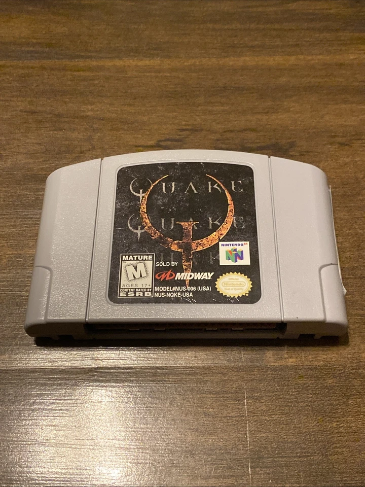 Quake (Nintendo 64, N64 1998) Game Only - Tested - Image 1 of 2