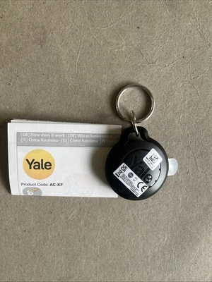 Yale Sync Smart Home Alarm Remote Key Fob Black AC-KF , Has No Outer Packaging - Image 1 of 2