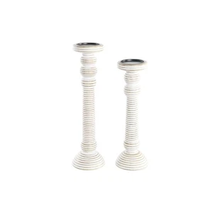 Kerzenschale DKD Home Decor Eisen Mango-Holz Decapé [2 Stücke] [15 x 15 x 53  - Bild 1 von 2