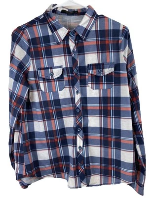 Urban Coco Mujer Franela Manga Larga Roll-Tab Camisa Talla L Foto 1 de 4