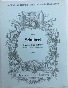 Schubert String Trio In Bb Major D 581 - Picture 1 of 3