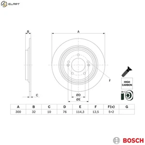 2x BRAKE DISC 0 986 479 H01 FOR HYUNDAI KONA/SUV/Van KIA SOUL/III/Cargo NIRO - Picture 1 of 9