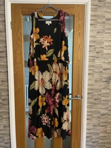 RONNI NICOLE MAXI DRESS SIZE 16 BLK MULTI BRAND NEW - Picture 1 of 7