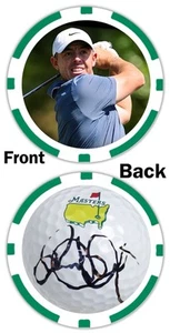 RORY MCILROY - 2025 MASTERS CHAMPION - GOLF BALL MARKER ***SIGNED*** - Picture 1 of 2