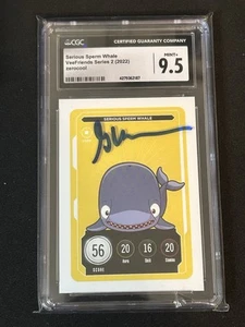AUTO Serious Sperm Whale Signed Veefriends Series 2 Zerocool Gary Vee CGC 9.5 - Picture 1 of 2
