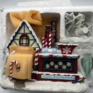 Hawthorne Village Rudolph's Christmas Town Village Snow Factory Como Nuevo En Caja - Imagen 1 de 10