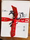 Vintage Tak Kwong Chan Horse Set of 8 Blank Cards & Eps. Year of the Fire Horse