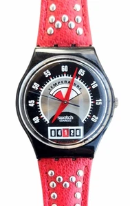 Reloj Swatch Vintage LLAMA ROJA GB418 1995 Raro Hecho en Suiza Coleccionable Cuarzo Q31 - Imagen 1 de 10