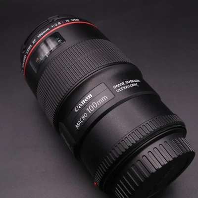 Canon EF 100mm f/2.8L Macro IS USM Lens Mint From Japan #2262 - Image 1 of 4