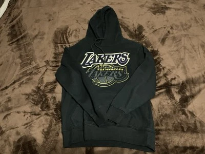 Sudadera con capucha negra pequeña de Los Angeles LA Lakers NBA para hombre Foto 1 de 4