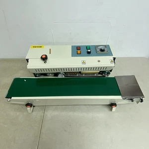 VEVOR Termosigillatrice a Banda Continua FR-900 Orizzontale Automatica Termosigillatrice - Foto 1 di 8