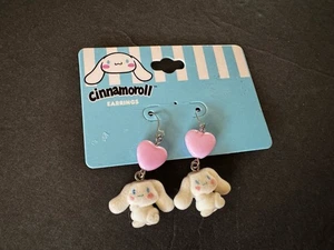 Nuovi orecchini pendenti Sanrio Cinnamoroll cuore charm spedizione veloce gratuita! - Foto 1 di 2