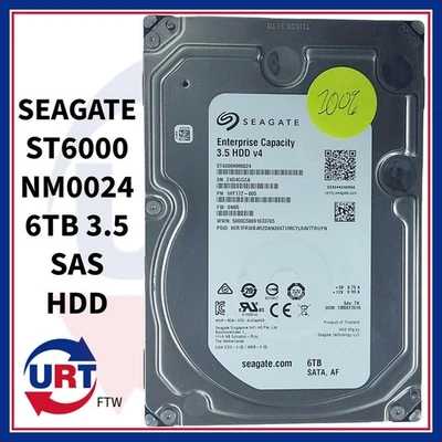 SEAGATE ST6000NM0024 6TB 3.5 SAS HDD #143377# - Image 1 of 3