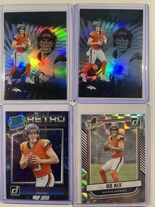 2024 Panini - Lot of 8 Bo Nix (RC) Retro,The Rookies,Illusions,Red Press Proof - Picture 1 of 4
