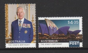 AUSTRALIA 2025 KING CHARLES's  BIRTHDAY design set of 2 MNH - in stock now - Bild 1 von 1
