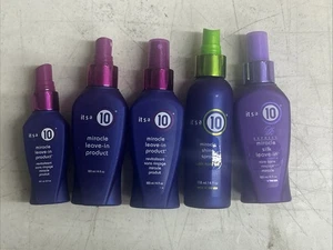 IT'S A 10 Miracle Leave-In And Shine Product Spray NEW! Mixed LOT OF 5 No Lids - Picture 1 of 1