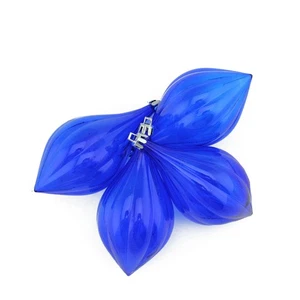 Northlight 4 Lavish Blue Transparent Shatterproof Finial Christmas Ornaments 5" - Picture 1 of 1
