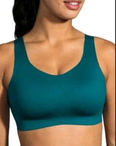 34DD/E Brooks Dare Scoopback Sports Bra Wireless 350077 Teal Green - Picture 1 of 10