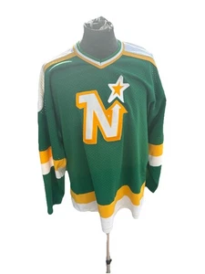 Maglia Minnesota North Stars CCM Vintage Home Hockey Taglia Large - Foto 1 di 6