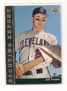 Jim Thome 1992 92 Upper Deck Scouting Report 600 HRs HOF - Imagen 1 de 1