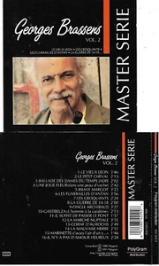 CD 16 TITRES GEORGES BRASSENS MASTER SÉRIE VOL.2 BEST OF 1991 (sans boitier) - Picture 1 of 1