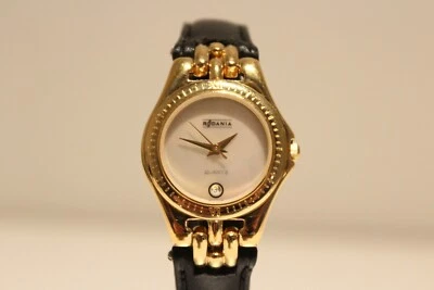 VINTAGE LUXURY LADIES GOLD PLATED QUARTZ WATCH "RODANIA"/MOTHER OF PEARL DIAL - Image 1 of 4