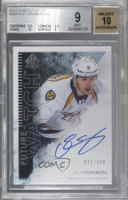 2013-14 SP Authentic Future Watch /999 Filip Forsberg BGS 9 MINT Rookie Auto RC