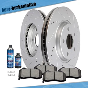 Front Rotors & Ceramic Pads Fits Chevy Malibu Cobalt HHR Pontiac G6 Saturn Aura - Picture 1 of 6