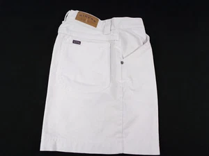 Vintage Rider Jeansshorts hoher Bund Damen 6 Medium weiß 100 % Baumwolle Nieten Reißverschluss E25 - Bild 1 von 8