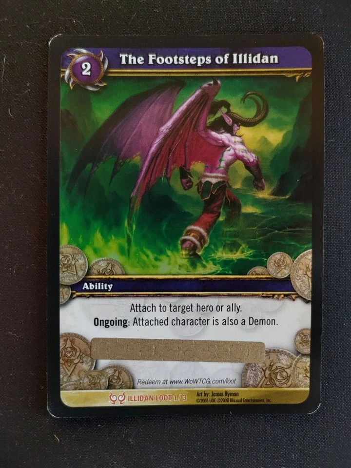WoW Tcg Loot Card The Footsteps of Illidian - Code unbenutzt - Bild 1 von 1