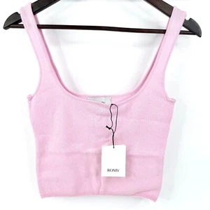 Romy The Brand Knit Tank Top Size XS Wool Cashmere Blend Pink Sleeveless New - Picture 1 of 11