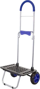 NEW 16"x14"x40" Blue Up to 220lbs Personal Lightweight Bigger Trolley Dolly - Picture 1 of 9