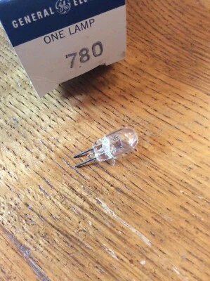 GE LIGHTING 780 Miniature Lamp 780 12W T2 3/4 12V Bulb USA (Qty.1) - Image 1 of 2