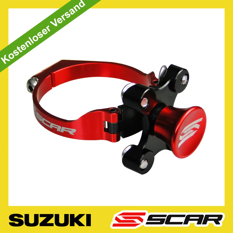 Arranque automático Holeshot arranque SUZUKI RM 125 250 RMZ 250 450 RM-Z ROJO SCAR Foto 1 de 1