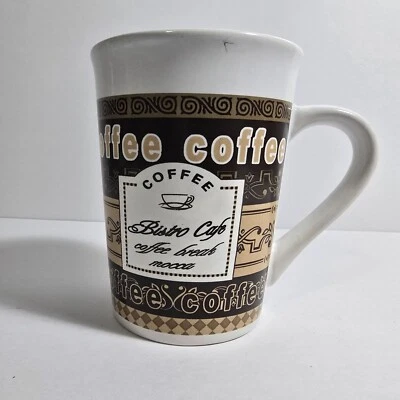 Taza de café Royal Norfolk Bistro Café Break marrón alta 14 oz. Foto 1 de 4