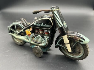 Nomura Tin Harley Davidson Auto Cycle needs restored - Picture 1 of 7