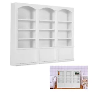 Mini Bookshelf Display Cabinet Toy For Doll House Accessories KRI - Picture 1 of 24