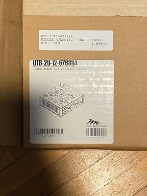 Caja de montaje debajo de la mesa Middle Atlantic UTB-2U-12 2RUX12D bloqueo NUEVO en caja  Foto 1 de 2
