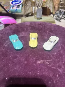 Vintage 1960's AURORA Cigar Box Mako Shark Corvette Lot Of 3 USA 1/64 Diecast - Picture 1 of 9