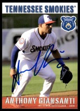 2015 Grandstand Tennessee Smokies Anthony Giansanti Auto #9 Signed