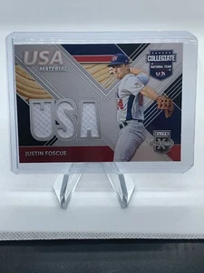 2020 Panini Elite Extra Edition USA Material 18U National Team JUSTIN FOSCUE - Picture 1 of 2