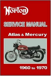 NORTON Workshop Manual Mercury 1967 1968 1969 1970 Maintenance Service & Repair - Picture 1 of 6