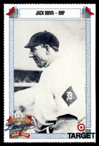 1990 TARGET DODGERS #206 JACK DUNN BROOKLYN DODGERS