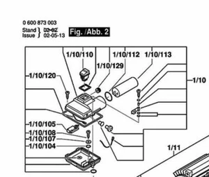 F016F03018 AQUATAK 120l/1250 Power Washer Switch Kit Genuine BOSCH spare-parts - Picture 1 of 2