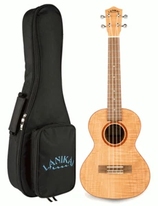 Lanikai FM-T Flame Maple Tenor Size Acoustic Ukulele with Padded Gig Bag - Picture 1 of 6