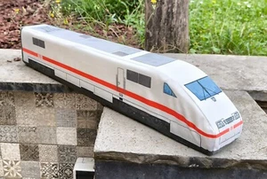 KisFa ICE 1 BR 401 Triebkopf 59cm 3D-Plüschkissen Plüschzug Eisenbahn Kissen - Bild 1 von 4