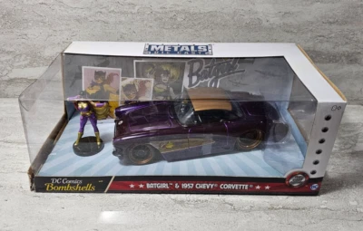 Jada Toys DC Comics Bombshells Batgirl 57 Chevy Corvette Die-Cast Car NIB - Image 1 of 4