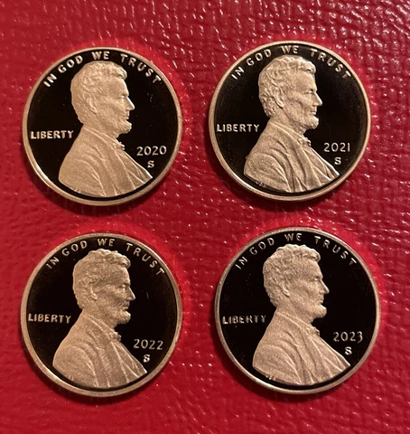 2020~21~22~2023 S Lincoln Shield Cent Proof penny from US proof mint proof set Cover
