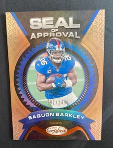 Saquon Barkley Certified Seal of Approval Bronze /249, HOT INSERT OF STAR  - Bild 1 von 2
